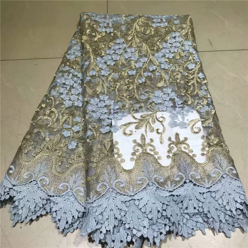 New Design African Lace Fabric 2019 Wholesale France Swiss Voile High Quality Tulle Cord yellow green | Дом и сад