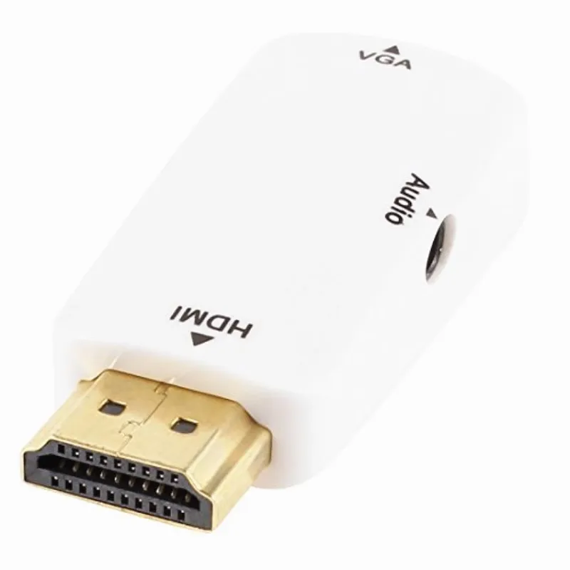 

HDMI To VGA Adapter Audio Cable Converter Support HD 1080P For PC Laptop TV Box Projector Male To Female Cable Adapter