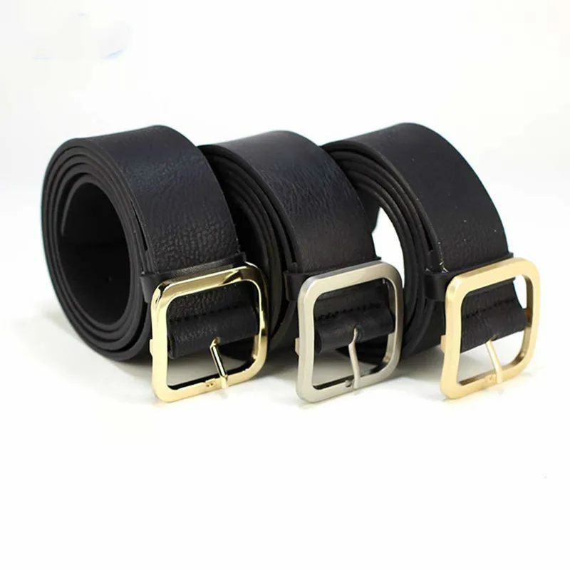 Ремень с пряжкой в форме сердца женский квадратный Простой повседневный ремень