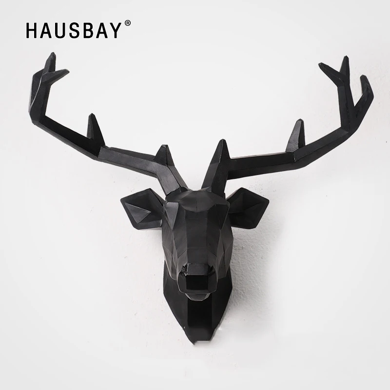 Подвеска в виде оленя европейском стиле украшение для дома декор стен деревянная