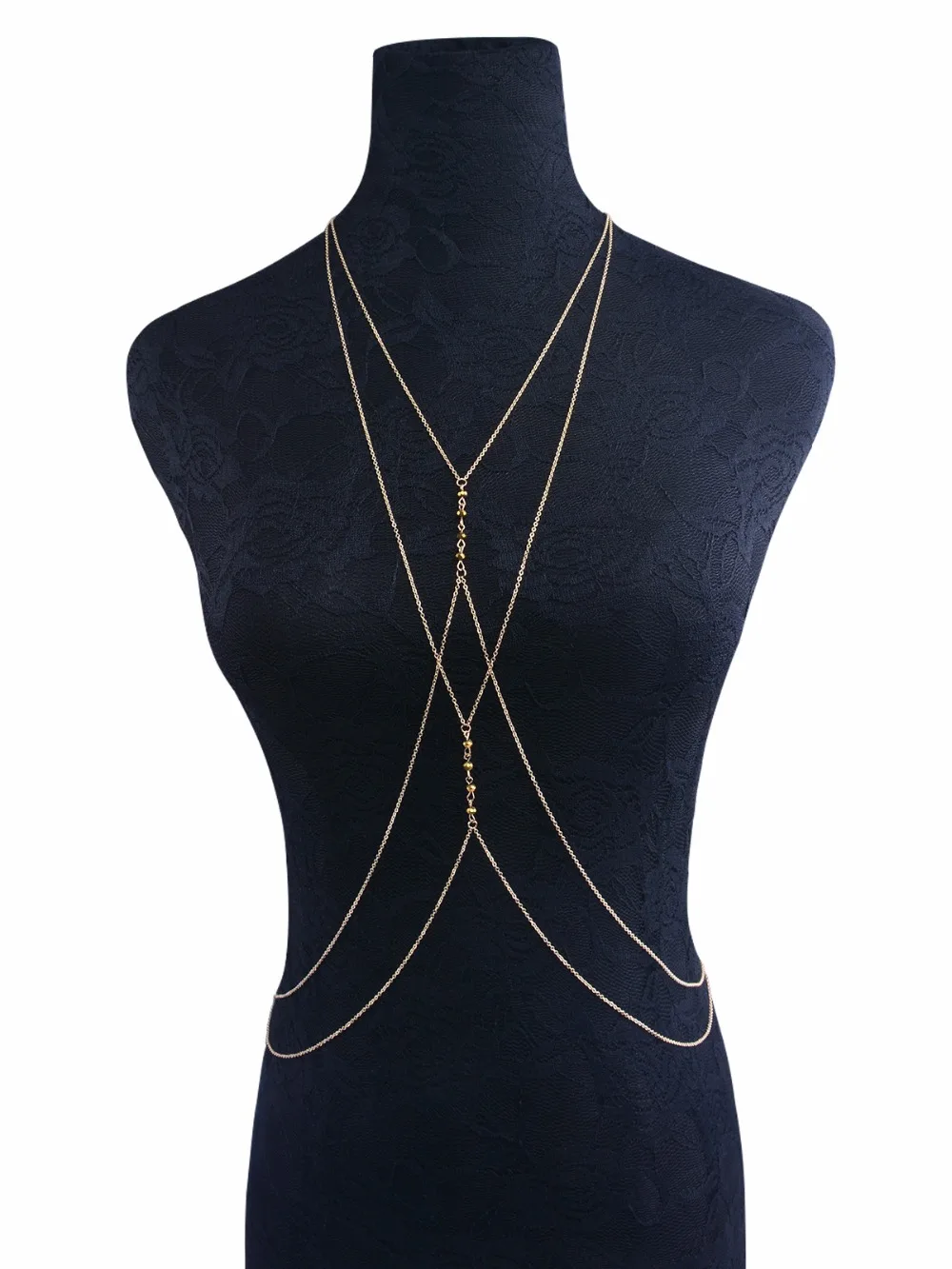 Тело женщины цепи 2017 бусины модные Жгут Пляж тела Bralette Chain Top Лето пирсинга|body