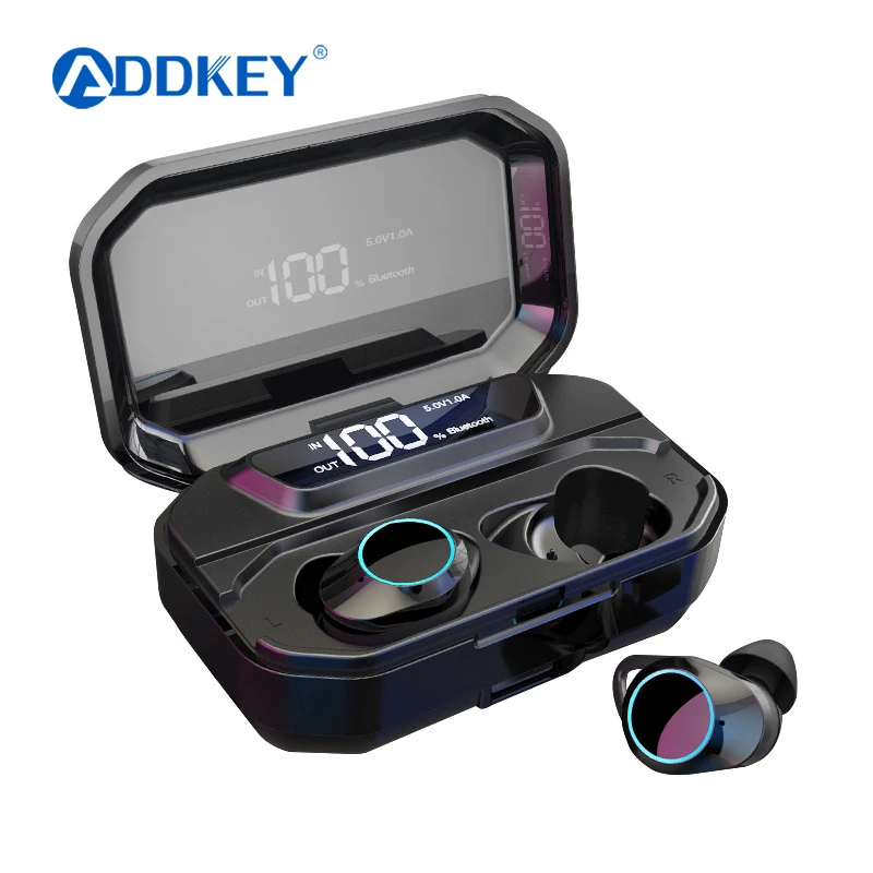 

Беспроводные стереонаушники 9D G02, TWS, Bluetooth 5.0, водонепроницаемые наушники IPX7, 3300 мА/ч, LED, умный внешний аккумулятор, держатель для телефона