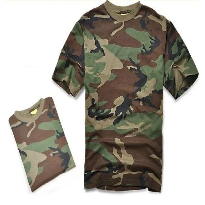 Военная Тактическая армейская футболка камуфляжная охотничья уличная