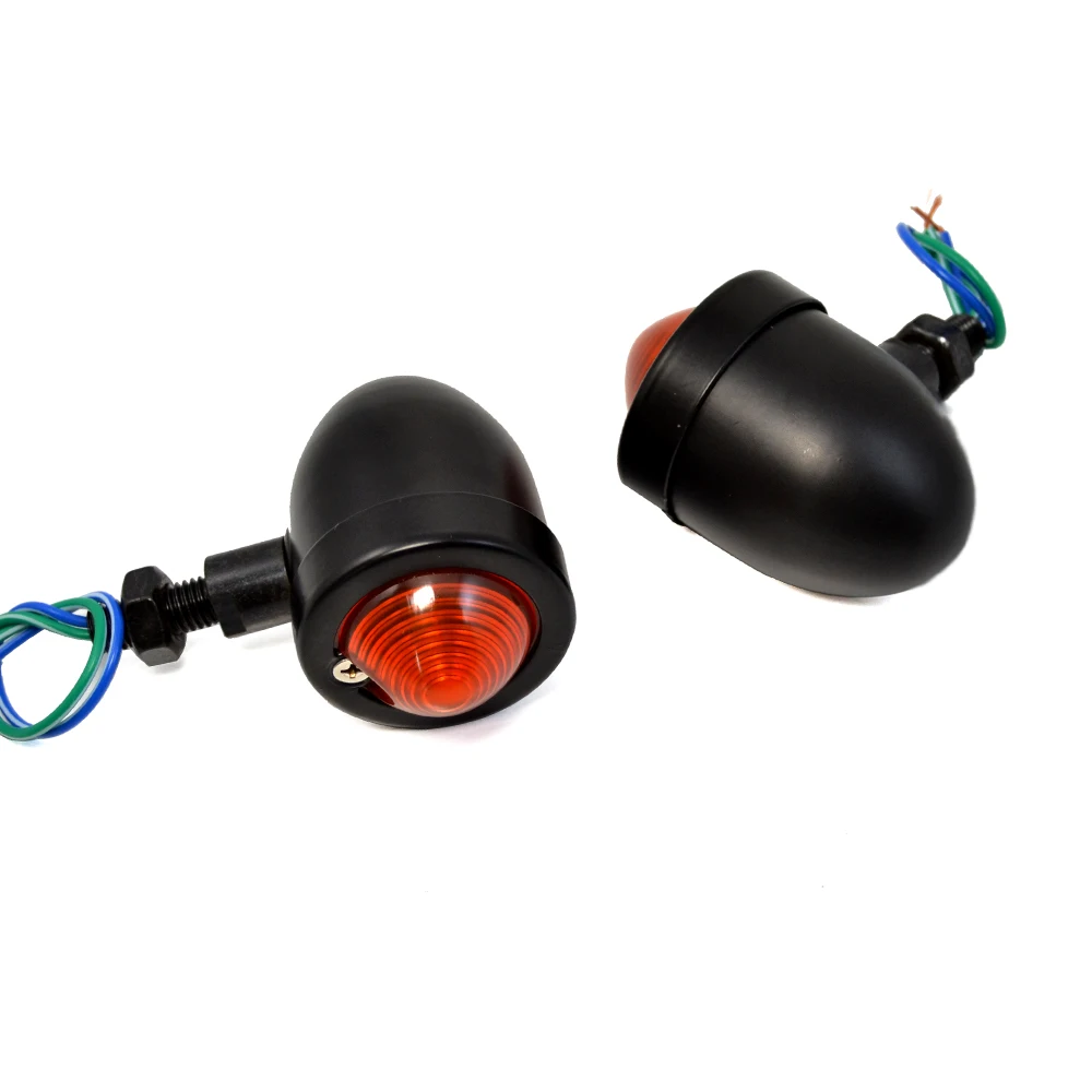 Универсальный металлический корпус янтарные мотоциклетные фары Индикатор