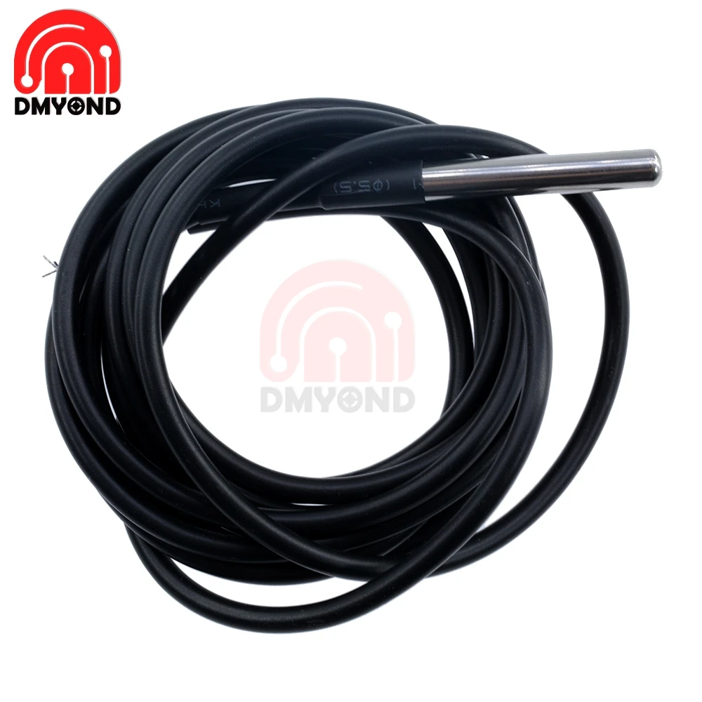2m 200CM Digital Temperature Temp Sensor Probe DS18B20 Thermometer Waterproof For Arduino Compatible Stainless Steel | Инструменты