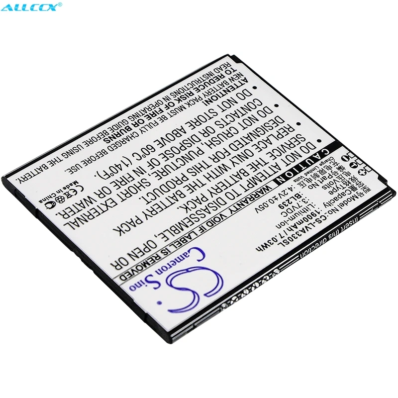 Cameron Sino 1900 мАч аккумулятор BL239 для Lenovo A330E A3500 HV A399|Аккумуляторы мобильных