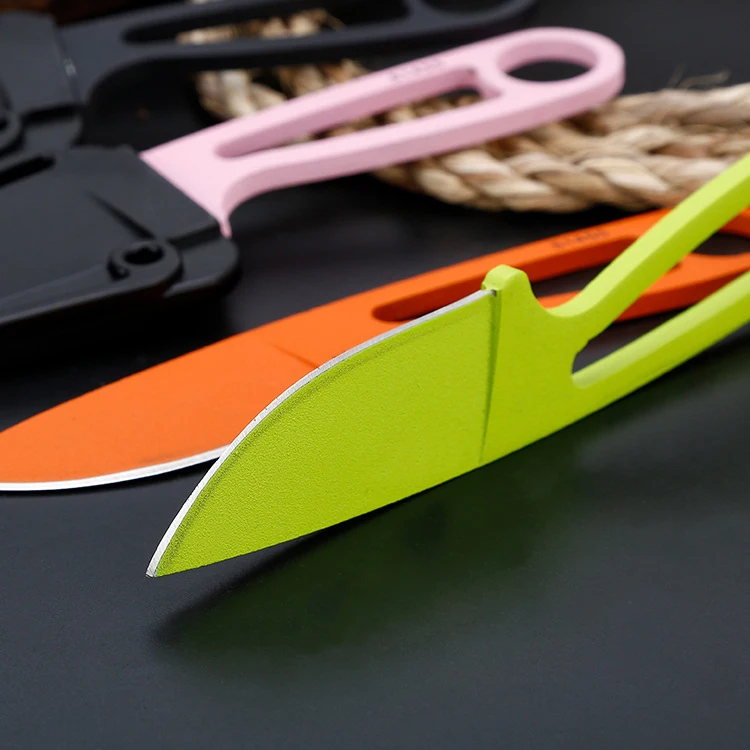 Прямой нож с небольшим фиксированным лезвием портативный уличный для выживания