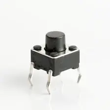 

6x6x6mm Tactile Push Button Switch Tact Switch 6*6*6mm 4-pin DIP 200/500/1000Pcs