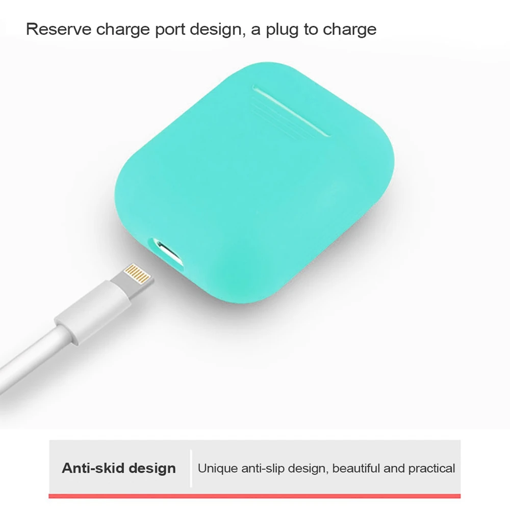 1 шт чехол из ТПУ и силикона с Bluetooth Беспроводной наушники для защитный AirPods кожи