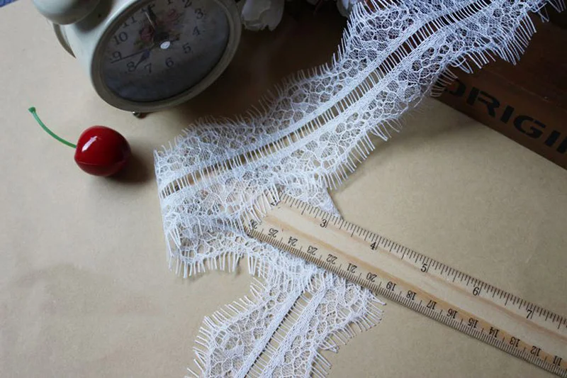 Африканская кружевная ткань отделка 9 метров свадебное украшение черные и белые