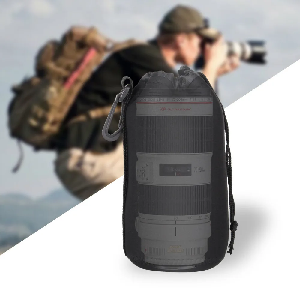 Чехлы для объективов spash 4 шт./лот плотный защитный чехол из неопрена Canon Nikon Pentax Sony