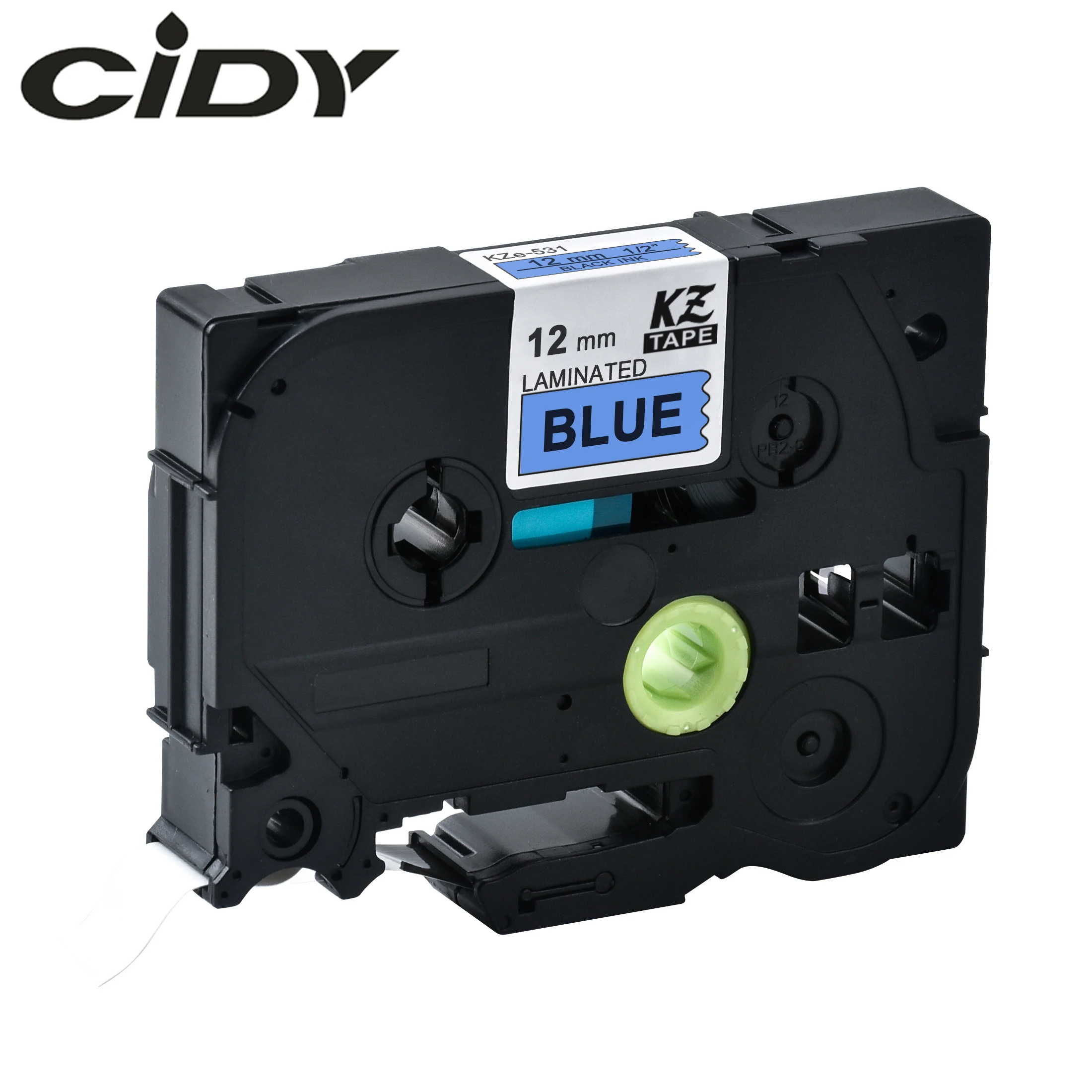 CIDY Tze 531 Tz531 черный на голубом ламинированном картридже совместимый с P touch 12 мм для