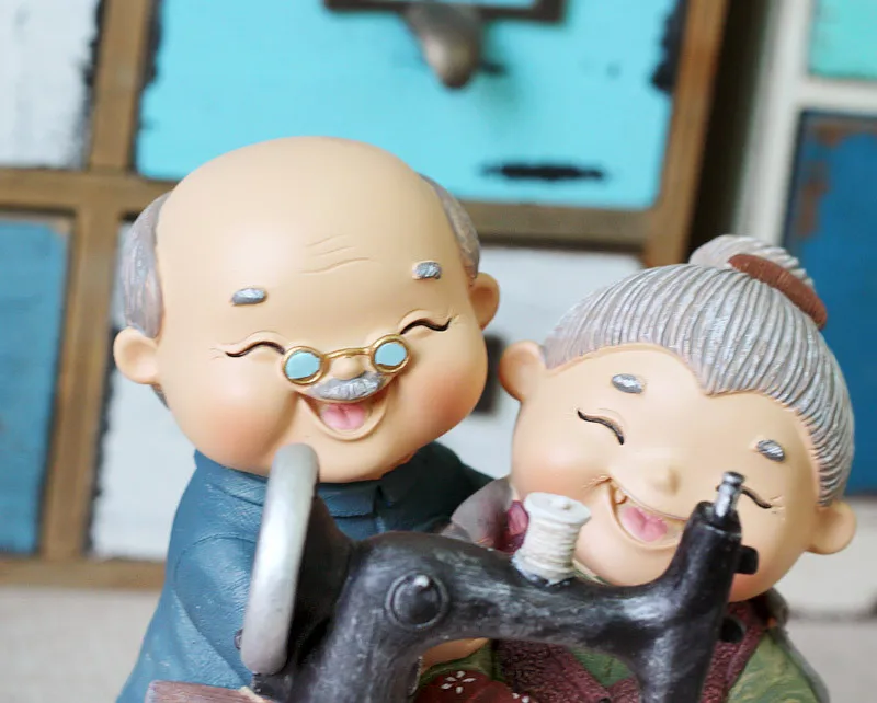 1 комплект парные Куклы &amp швейная машина Копилка Мультфильм полимерная