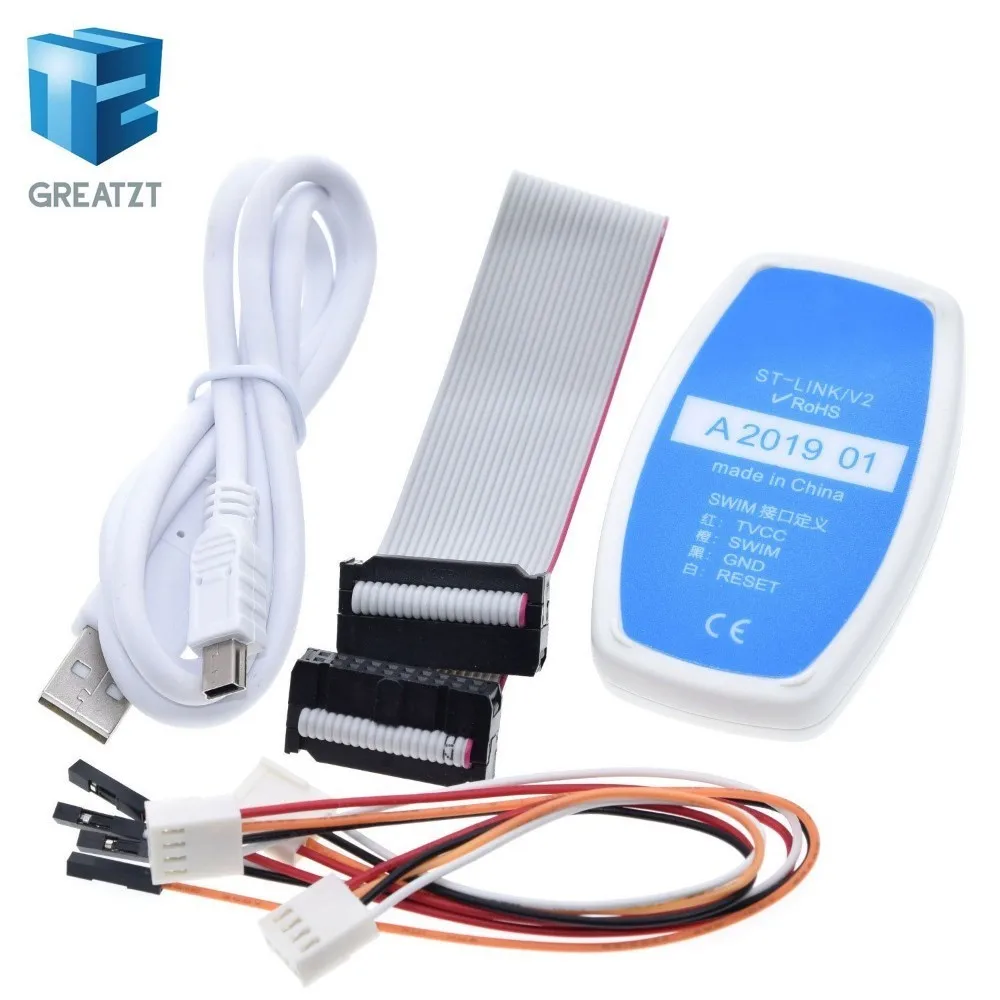 GREATZT 1 шт. Новый ST LINK/V2 LINK V2 (CN) STLINK эмулятор скачать менеджер STM8 STM32 искусственное