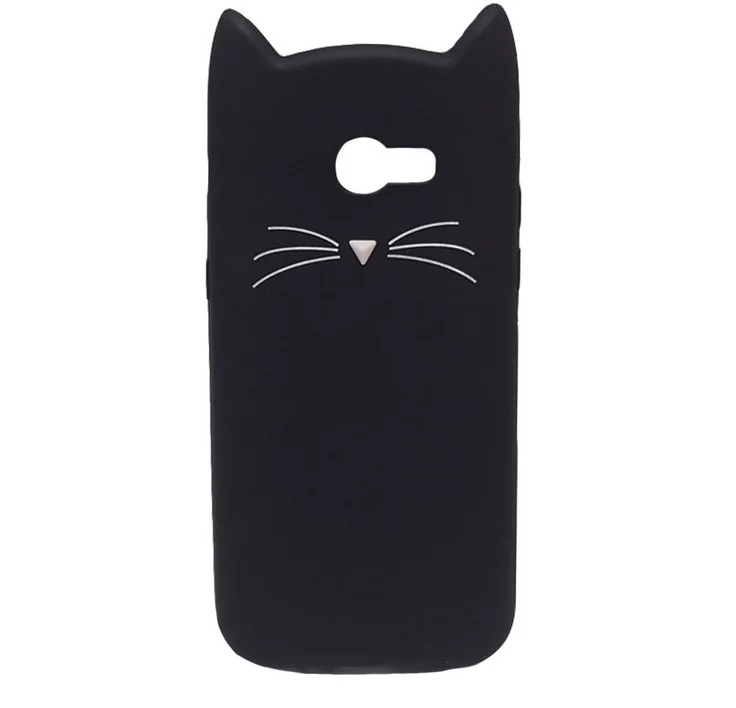 3D cute cartoon Mustache beard cat Ear case for Samsung GALAXY Grand Prime/Note 9 8/2/S3 4 5 6 7 Edge S8 S9 Plus back cover |