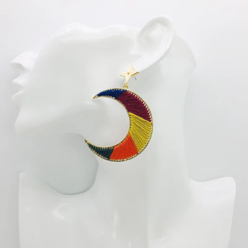 Разноцветные этнические серьги ручной работы coco & willow для женщин богемные