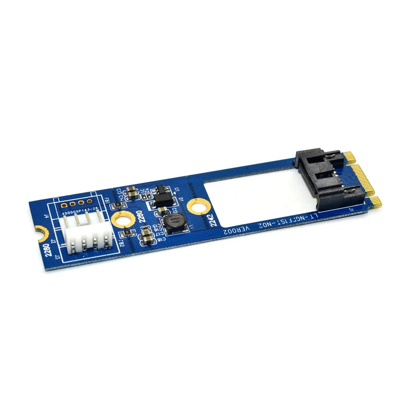 M.2 для NGFF на 7 Pin SATA III 3 7Pin SATA3.0 Кабель SSD адаптер преобразователь платы карты 2242 2260