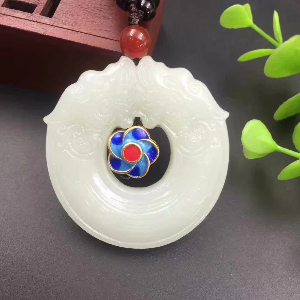 Изысканный и Hetian yu богатство в античном стиле подвеска форме зверей 2003 #|wealth|pendant |