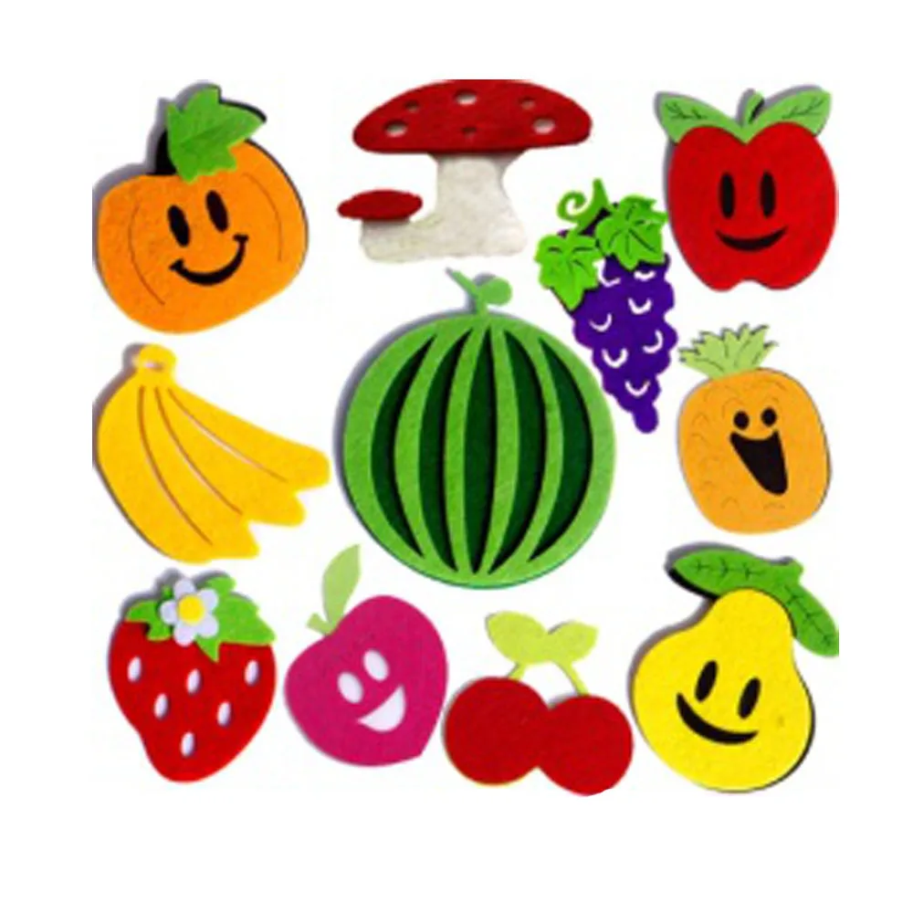 22 _ Нетканая ткань смешанные цвета фетровая в форме яблока нашивки для рукоделия