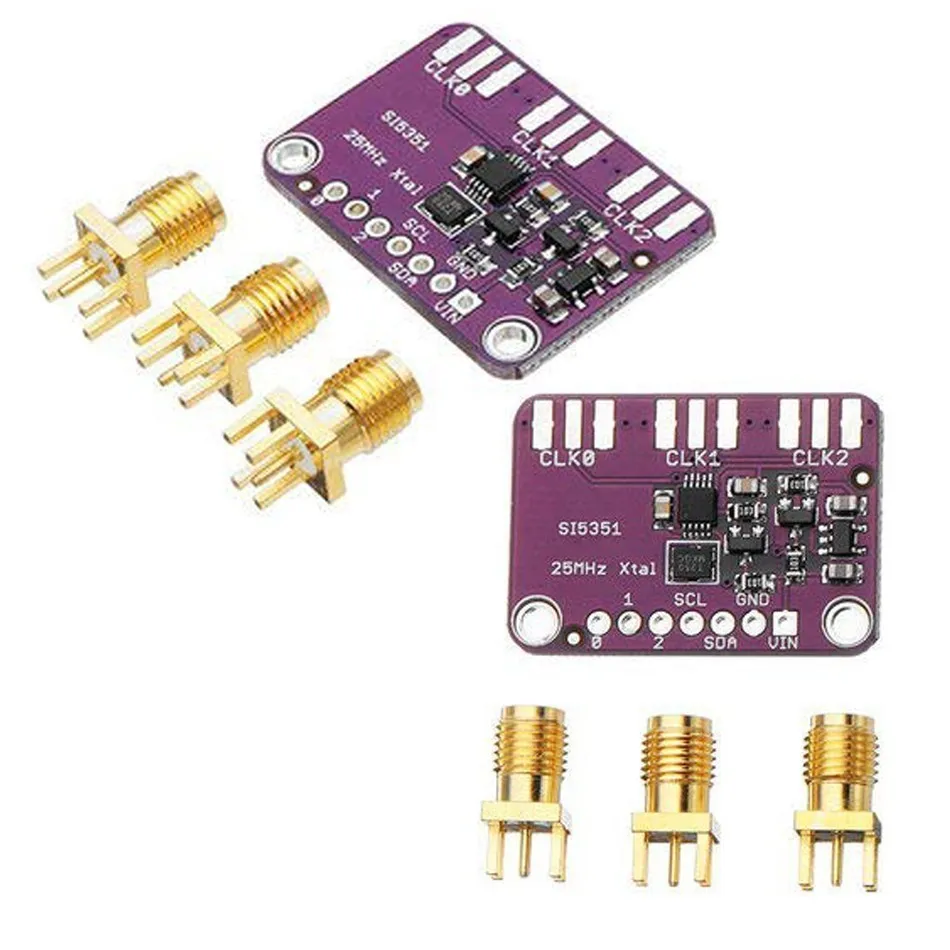 Настольная плата для генератора часов Si5351A Si5351 I2C 3 5 в постоянного тока Модульная