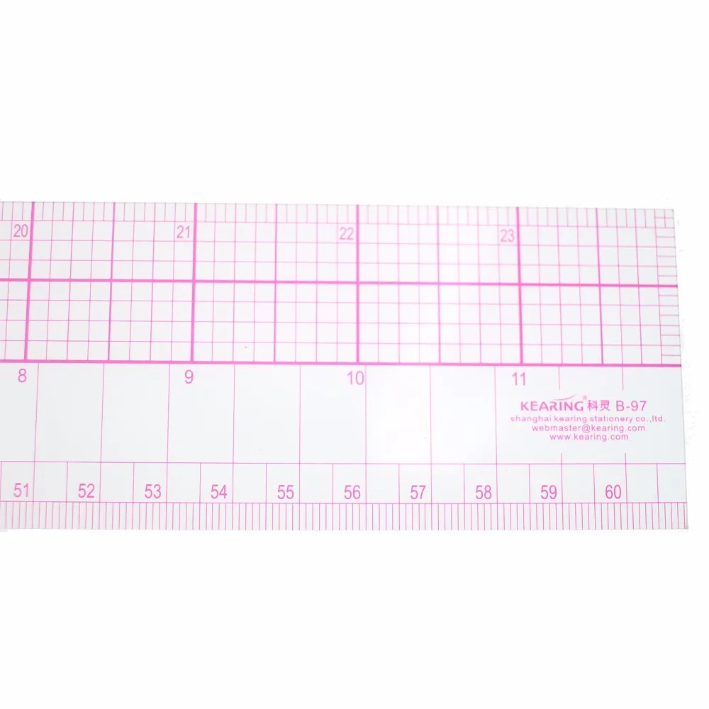 Калибровочная шкала длиной 60 см метрическая и дюймовая линейка со встроенной