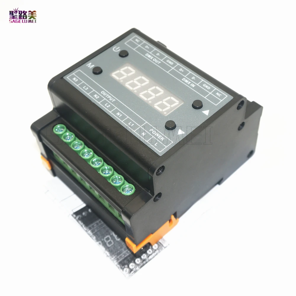 Бесплатная доставка яркий светодиодный диммер высокого напряжения DMX302 DMX triac