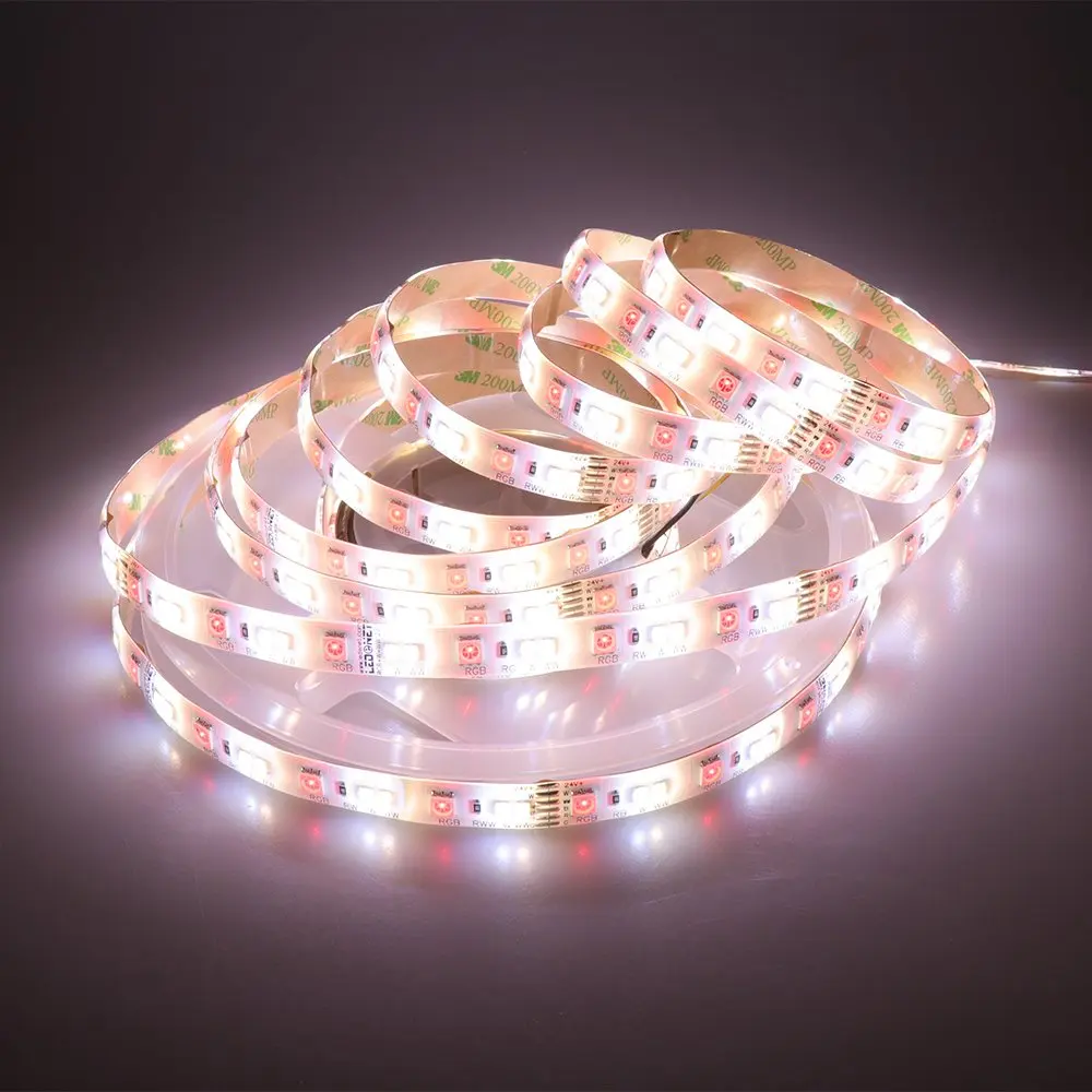 Светодиодная лента 5050 RGB RGBW rgbww 60 Светодиодный s/m 1 м 5 водонепроницаемая