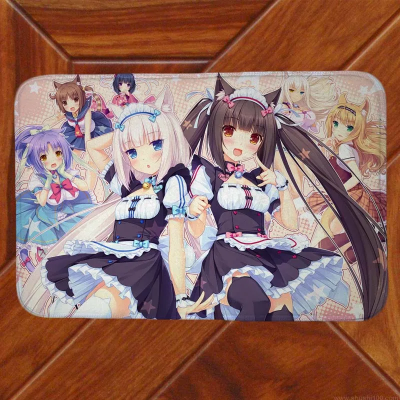 Напольный коврик Neko Para chocola и ваниль декоративный для спальни Аниме Манга 001|mat