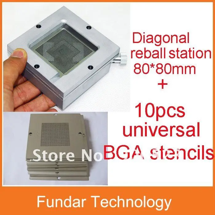 Бесплатная доставка Универсальный 80 мм диагональная станция реболл с 10 шт. 80x80