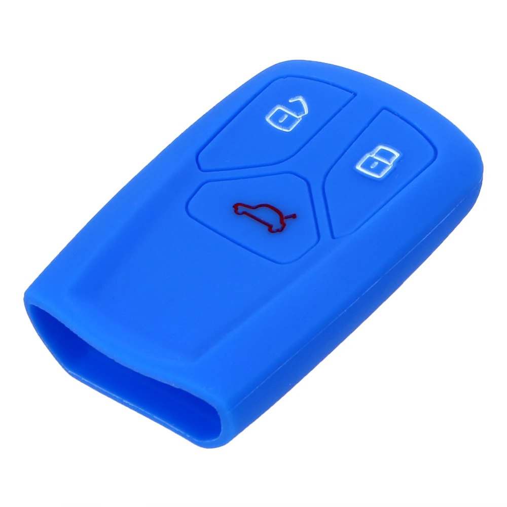 3 кнопки авто Стайлинг автомобиля ключ силиконовый чехол для ключей Audi A4 allroad B9 Q5 Q7