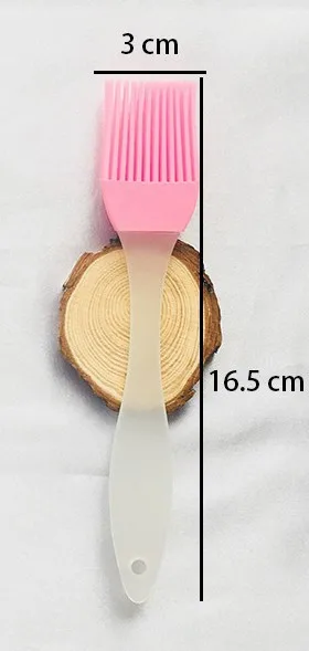 brush Random color GOUGU антипригарный коврик для барбекю, термостойкий многоразовый коврик для выпечки барбекю, покрывает фольгой, масленкой с зажимом для еды, масляной щеткой, лайнером для барбекю - Цвет: brush Random color