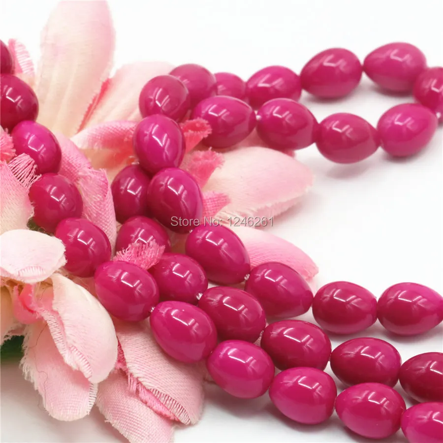 7x9 мм оптовая продажа имитация жемчуга розовые стеклянные бусины сделай сам