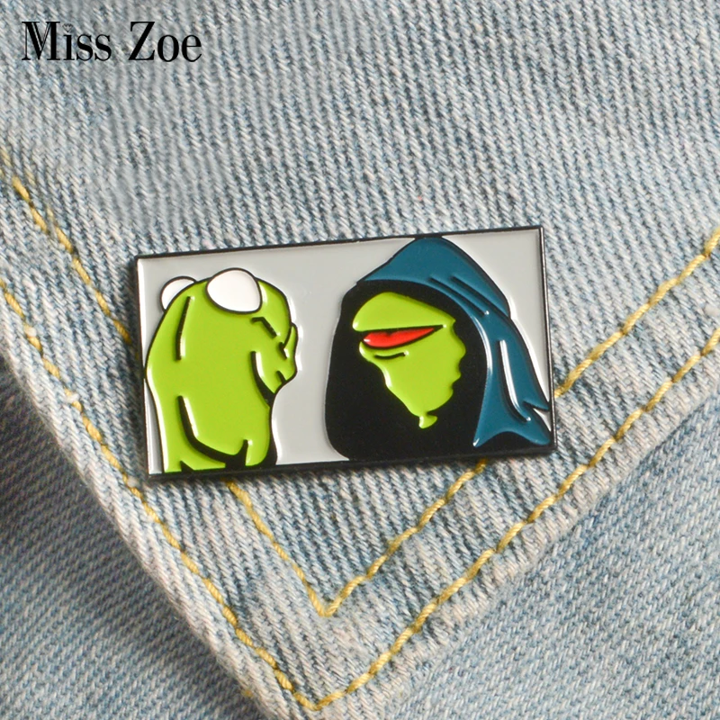 

Frog Enamel pin Muppet Show Froggy Brooch Bag Clothes Lapel Button Badge Cartoon Animal Jewelry Gift for Friends Kids