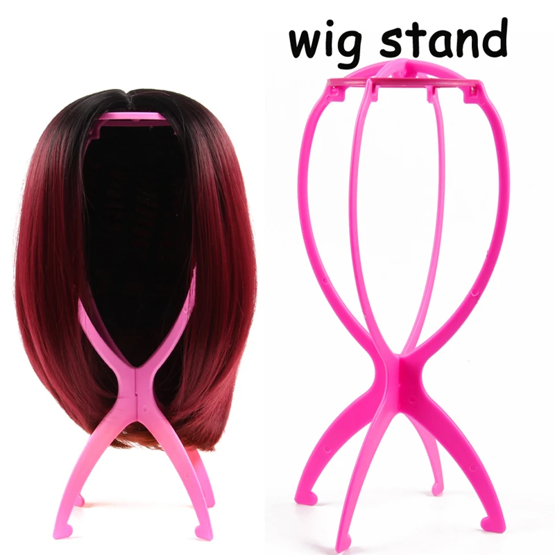 Colorful Ajustable Wig Stands Plastic Hat Display Head Holders 18*36 cm Mannequin Head/Stand Portable Folding Stand | Шиньоны и парики