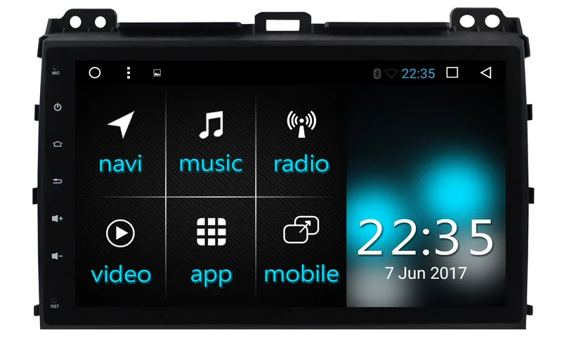 Восьмиядерный Android 8 1 Автомобильный видео GPS для Toyota Prado 120 Land Cruiser 2004-2018 с радио BT AUX