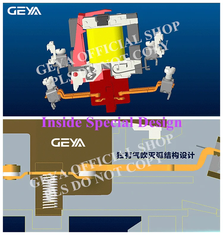 GEYA ручной тип модульный контактор 2P 16A 20A 25A 2NO или 2NC 220V ручное управление бытовой контактор на din-рейке