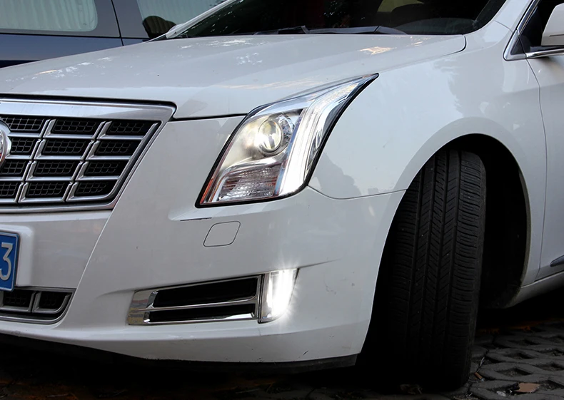 12 В 6000 К светодиодный DRL Дневной ходовой светильник чехол для Cadillac XTS ATS SLS SRX XLR дневные ходовые огни противотуманный светильник s