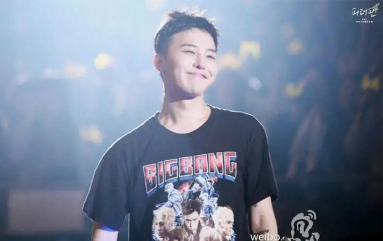 K-POP футболка с коротким рукавом Bigbang MADE Сеульский концерт G-Dragon сценическая