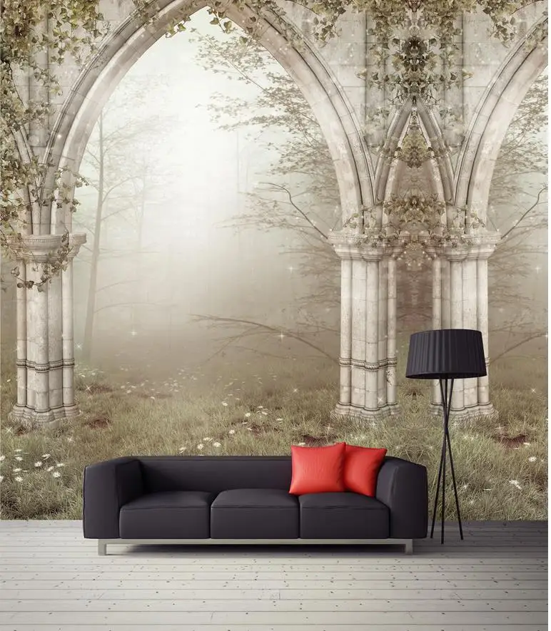 Пользовательские фотообои большой 3D диван фон для телевизора Настенные обои