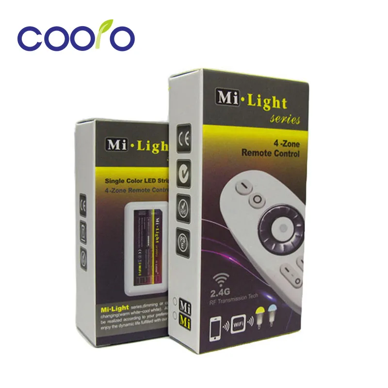Комбо DC12 24V 2 4G Mi свет серии led диммер контроллер с RF пульт дистанционного