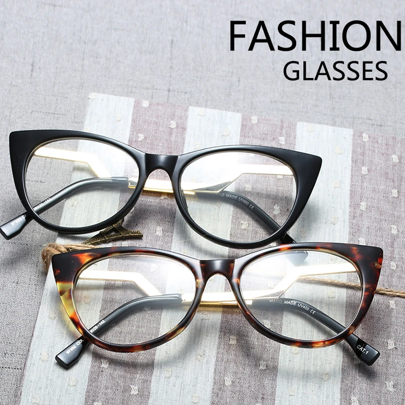 Модные женские простые прозрачные зеркальные очки в стиле ретро | Аксессуары для