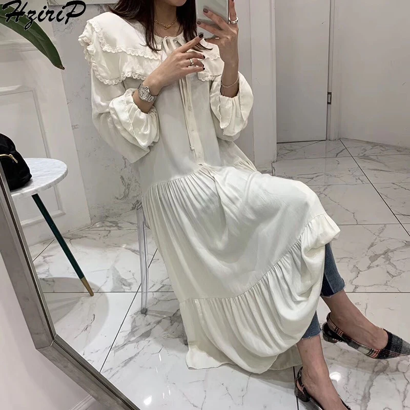 HziriP Корейский осень зима 2019 женские повседневные Простые милые свежие свободные