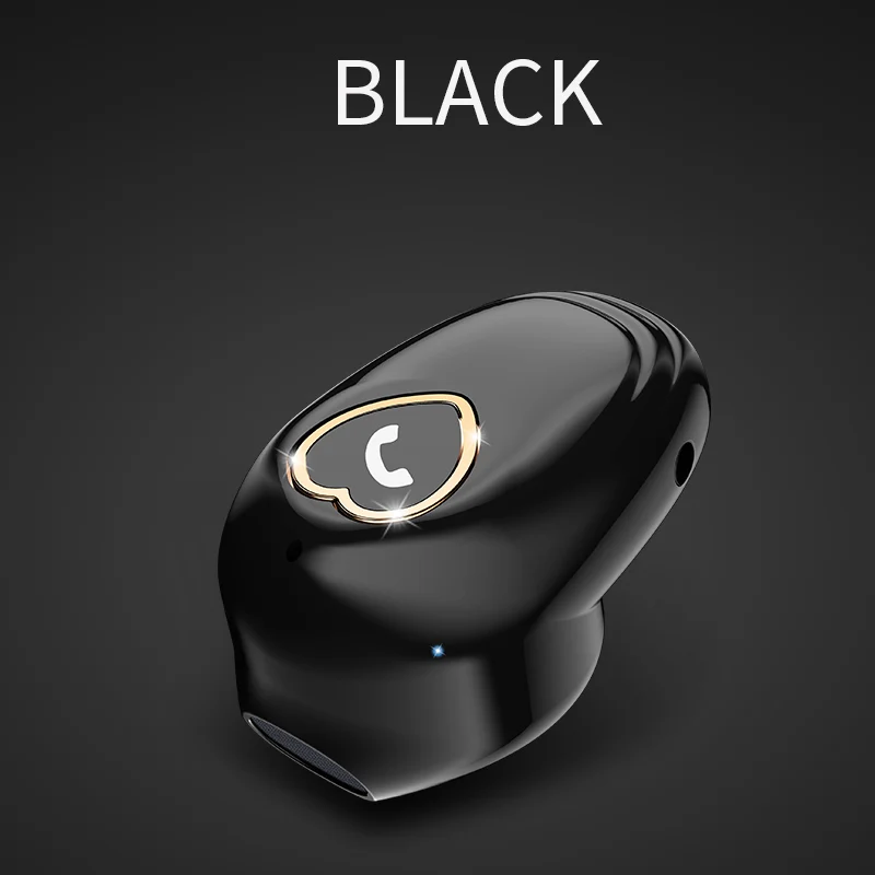 Mousemale, беспроводные Bluetooth наушники, спортивные, мини, вкладыши, V-20, стерео наушники, гарнитура для мобильного телефона, наушники для Xiaomi, samsung, iPhone - Цвет: Black