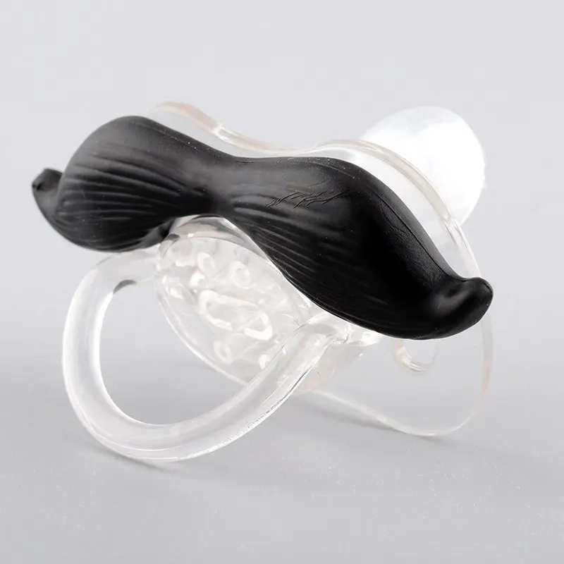 Забавная Соска пустышка для малыша Прорезыватели зубов Новинка малышей с усами