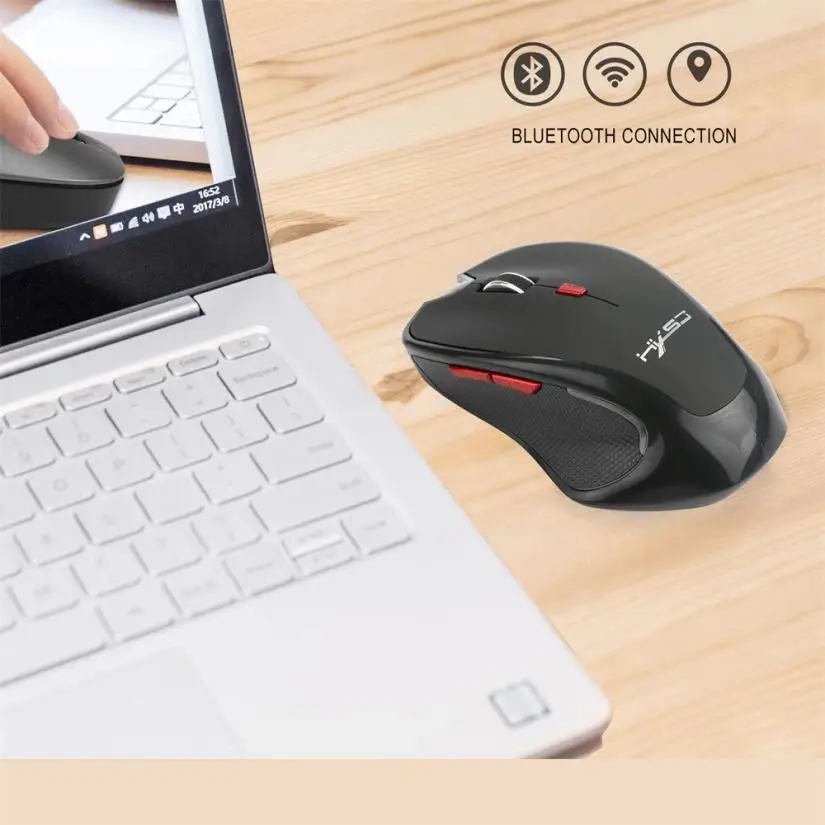 Беспроводная Bluetooth мышь эргономичная оптическая для ПК ноутбука компьютерная