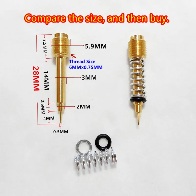 (2 шт. топливный винт для регулировки коэффициента) Мотоциклетный карбюратор