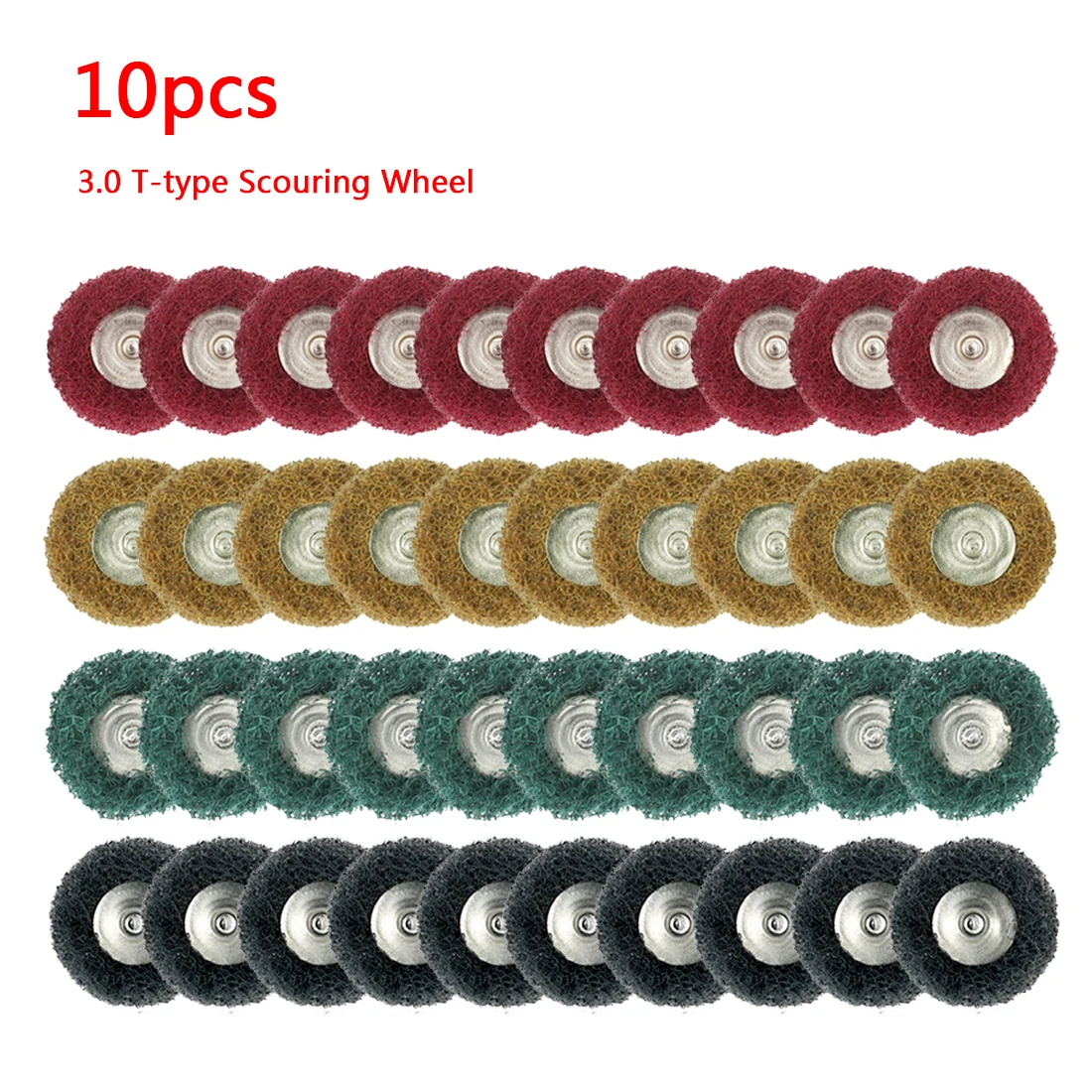 Нейлоновая абразивная щетка для полировки 10 шт. хвостовик роторный инструмент