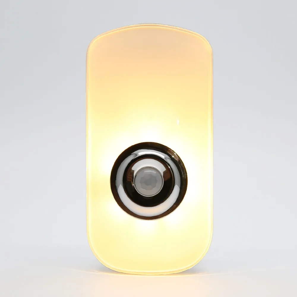 Sensk 3 в 1 EU US вилка Портативный Smart LED Сенсор Ночной светильник с датчиком движения