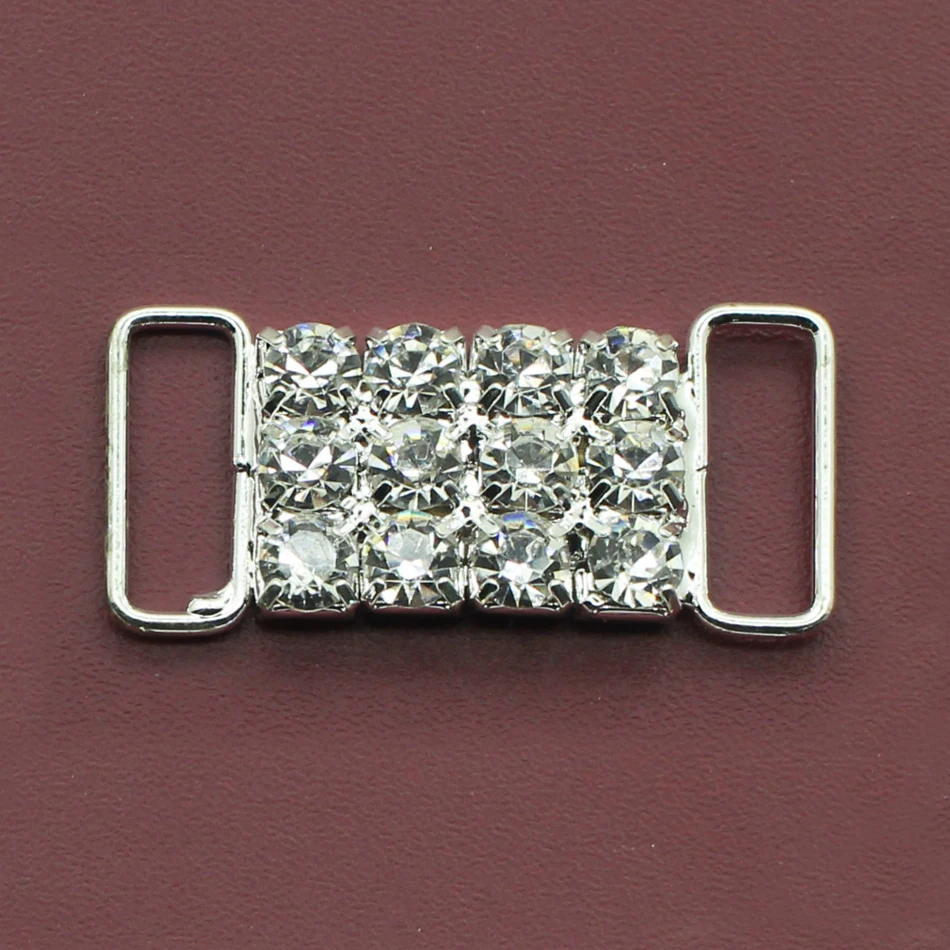 100 шт 34 мм AB Кристальные и прозрачные стразы Соединительные элементы для бикини