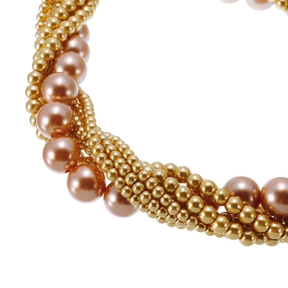 Ожерелье чокер с жемчужными бусинами из смолы 10 цветов|jewelry beaded necklaces|pearl pearlsjewelry